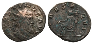 Aureolus, Romano-Gallic Usurper BI Antoninianus.