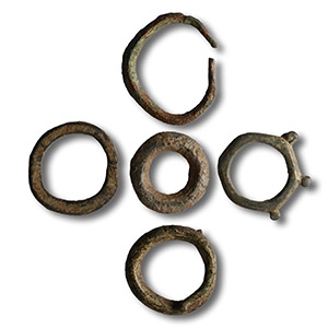 Iron Age Celtic Bronze Proto-Ring Money Collection