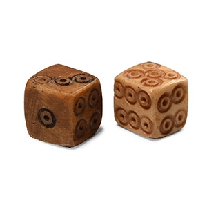 Roman Bone Dice Pair