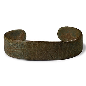 Viking Period Bronze Decorated Bracelet