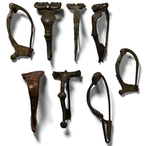 Roman Bronze Bow Brooch Collection