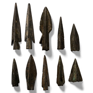Greek Period High Quality Bronze Arrowhead Collection