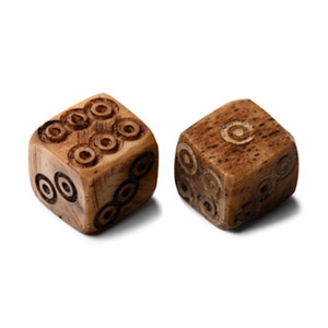 Roman Bone Dice Pair