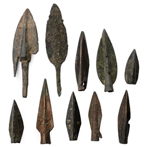 Greek Period High Quality Bronze Arrowhead Collection
