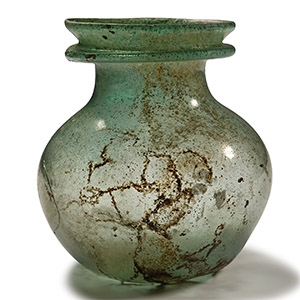 Roman Green Glass Jar