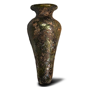 Roman Conical Green Glass Vessel
