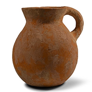 Roman Terracotta Jug with Flared Rim
