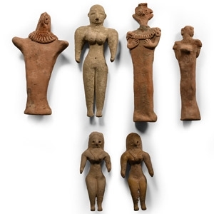 Ceramic Fertility Figure Group