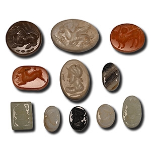 Roman and Sasanian Style Gemstone Group