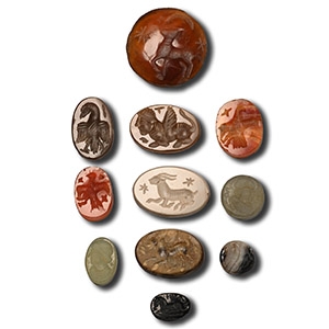 Roman and Sasanian Style Gemstone Group