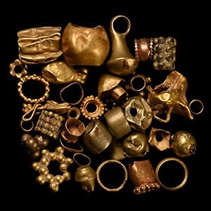 Western Asiatic Mixed Gold Bead Group