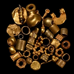 Western Asiatic Mixed Gold Bead Group