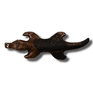 Egyptian Silver Crocodile Amulet