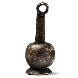 Egyptian Silver Poppy Amulet