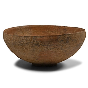 Western Asiatic Terracotta Bowl with Shallow Foot