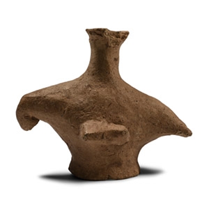 Western Asiatic Terracotta Figurine of a Bird