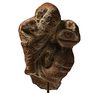 Romano-Egyptian Terracotta Figurine with Large Phallus and Apotropaic Eye