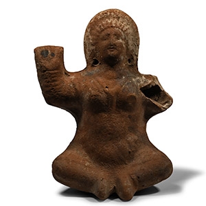 Egyptian Terracotta Figurine of Baubo