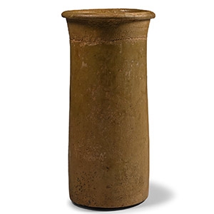 Egyptian Terracotta Cylindrical Jar