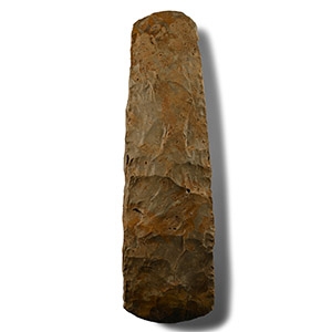 Massive Stone Age Thin-Butted Knapped Axe Head