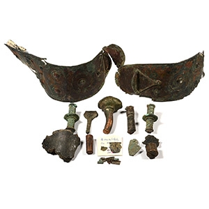 Archaic Greek Assemblage of Fragmentary Bronze Elements