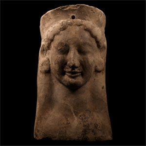Greek Terracotta Female Protome