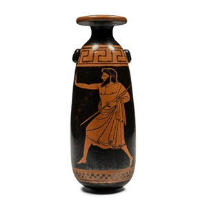 Greek Terracotta Attic Red-Figure Alabastron