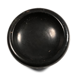 Greek Black-Glazed Terracotta Bowl