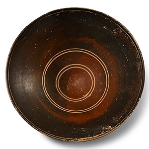 Greek Terracotta Deep Glazed Bowl
