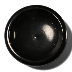 Greek Terracotta Black Glazed Bowl