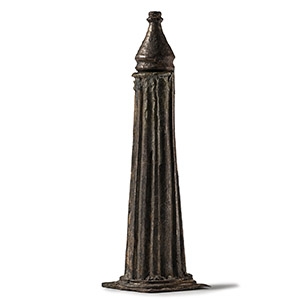 Roman Sheet-Silver Pyxis in the form of a Column