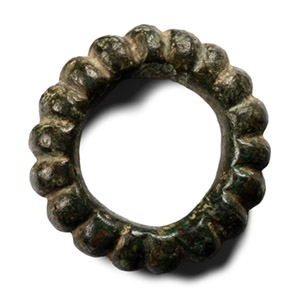 Iron Age Celtic Bronze Ribbed Bracelet or Proto-Money