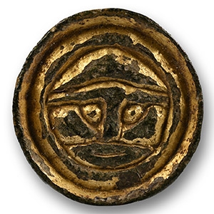 Anglo-Saxon Gilt-Bronze Button Brooch