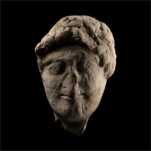 Greek Head of a Youth with a Floral Crown