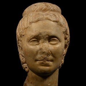 Life-Size Roman Portrait Head of a Roman Lady, Possibly The Empress Salonina
