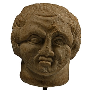 Roman Marble Portrait Head of a Putto