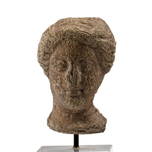 Roman Lead Head of a Woman