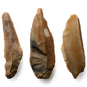 Stone Age French Knife Blade Collection