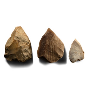 Stone Age Levallois French Flint Point Group