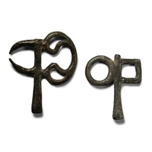 Greek Bronze Horse Harness Fitting Group