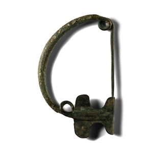 Greek Bronze Bow Brooch