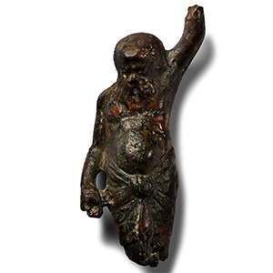 Roman Bronze Silenus Statuette