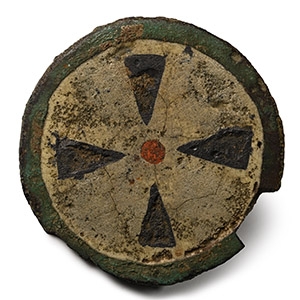 Roman Enamelled Bronze Plate Brooch