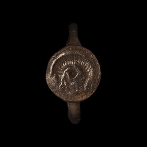 Roman Bronze Ring with Animal