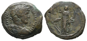 Hadrian AE Diobol of Alexandria, Egypt.