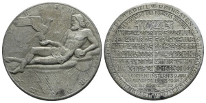 Austria. White Metal Calendar Medal of Hauptmünzamt Wien.