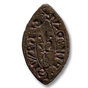 Medieval Personal Lead Seal Matrix of Hawis Daughter of David