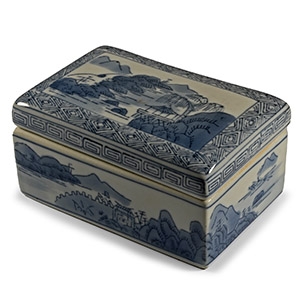 Chinese Blue and White Porcelain Box