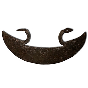 Ethiopian Coptic Iron Halberd