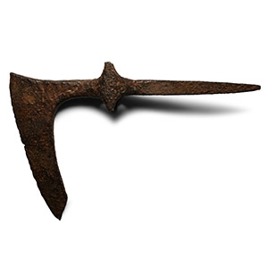 Byzantine Iron Bearded Axehead with Spike